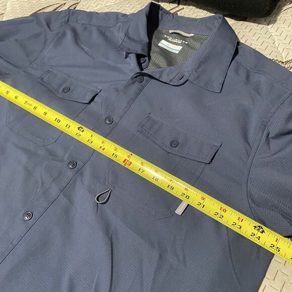 Columbia Omni Shade Long Sleeve Button Down Shirt Men's XL Sports Wear - Picture 6 of 8